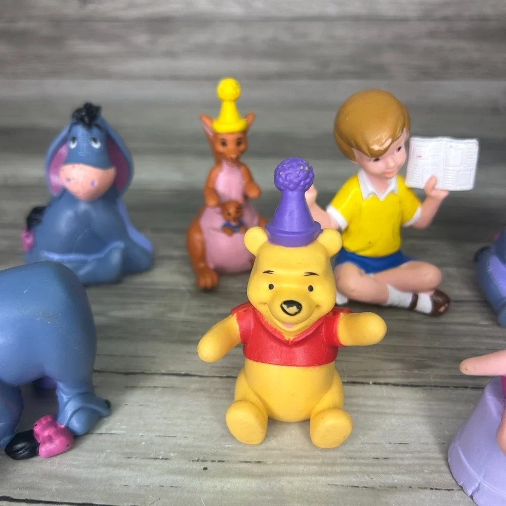 Winnie The Pooh Figures Lot Friends Cake Topper Pooh Tigger Eeyore Christopher